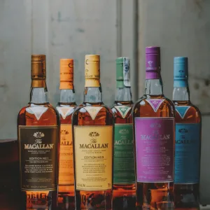 Macallan - Conjunto de 6 Garrafas da edição Nº1 ao Nº6